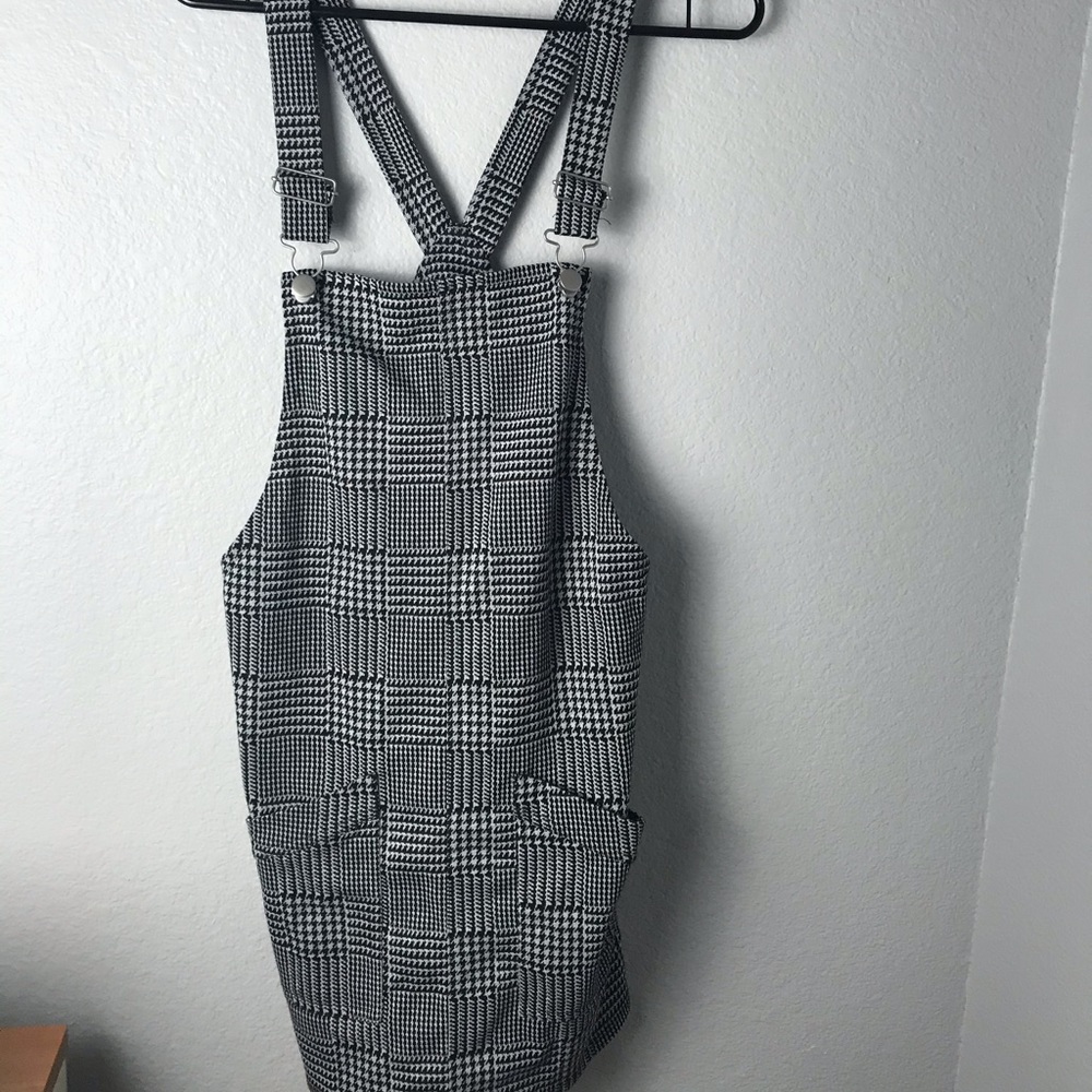 Plaid Pinafore Dress